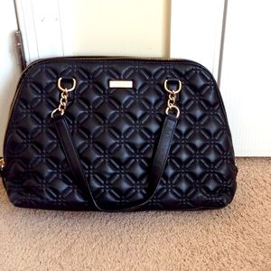 Kate spade black quilted purse